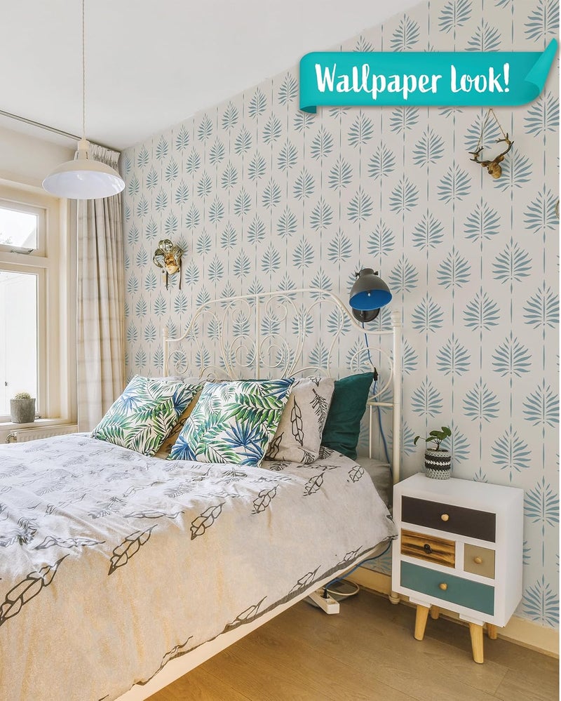 STENCILIT ® Fern Wall Stencil for Painting - 2 Pack of 17 x 22.5 in Stencil, Wall Stencils for Painting Large Pattern, Modern Large Wall Stencils - Image 3